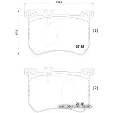 Тормозные колодки Brembo P50111