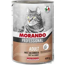 Консервированный корм для кошек Morando Professional паштет Rabbit 400 г