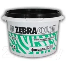 Краска Zebracolor Фасаден Люкс (4.5кг, белый)