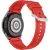 Ремешок Rumi Classic силиконовый для Samsung Galaxy Watch4/5/6 (20 мм, красный)