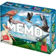 Настольная игра Нескучные игры Мемо. Птицы России 10062977