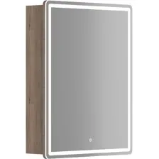 Sancos Шкаф с зеркалом Mirror MI60EG (с LED подсветкой, дуб галифакс натуральный)
