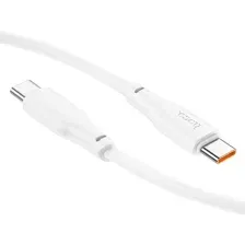 Кабель для мобильных устройств USB Type-C/USB Type-C, 2 м, белый, Hoco X93 240W