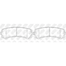 Тормозные колодки дисковые передняя ось NIBK PN2803