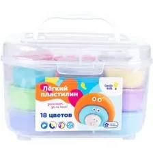 Пластилин легкий Genio Kids Легкий пластилин TA1724 (18 цветов)