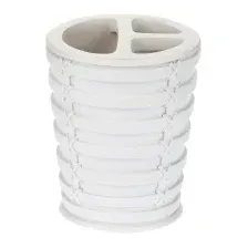 Стакан для зубной щетки и пасты Primanova Palm D-15912 (белый)