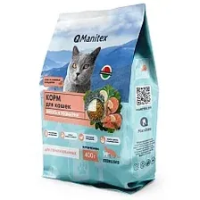 Сухой корм для кошек Manitex Sterilised Лосось и розмарин (400г)