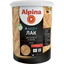 Лак Alpina Аква для паркета и полов (глянцевый, 2.5 л)