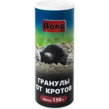 Средство для борьбы с вредителями Borg Гранулы от кротов 150 г