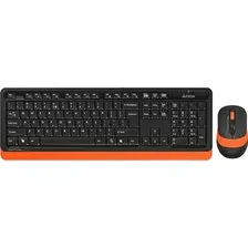Клавиатура  мышь A4Tech Fstyler FG1010, Orange/Black