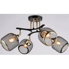 Люстра средней высоты Ambrella light Traditional TR80177/4 BK/FGD (черный/золото)