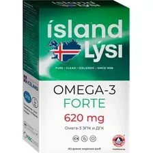 БАД Lysi Омега-3 Форте (120 капсул)