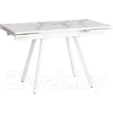 Обеденный стол Tetchair Vigo (мрамор светлый/белый)