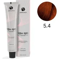 Крем-краска Adricoco Miss Adri 5.4 (100мл, светлый коричневый медный)