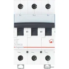 Выключатель автоматический Legrand TX3 3P C 50A 10kA 3M 403949