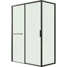 Душевой уголок Grossman Style 110x80x195 120.K33.05.1180.21.00 (черный матовый/прозрачное стекло)