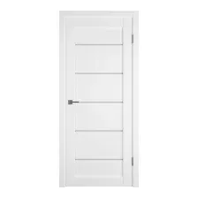 Межкомнатная дверь Юркас Emalex E27 ДО 60x200 (ice/стекло white cloud)