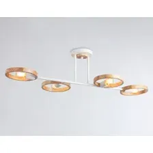 Люстра Ambrella Traditional TR8247/4 WH/LWD (белый/светлое дерево)