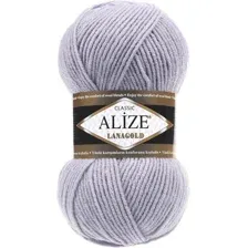 Пряжа для вязания Alize Lanagold 200 (240 м, светло-серый)