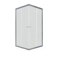 Душевой уголок Triton Вента-Блэк 80x80 (хром, с поддоном)