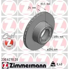 Тормозной диск ZIMMERMANN 230.6270.20 вентилируемый , задняя ось