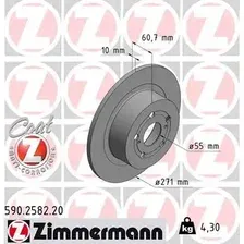 Тормозной диск ZIMMERMANN 590.2582.20 полный , задняя ось