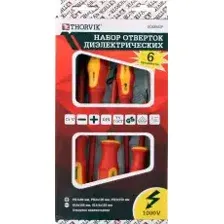 набор отверток стержневых! диэлектрических VDE, 6пр. SDIS6CP THORVIK