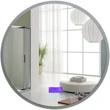 Пекам Зеркало Ring 80x80 ring-80x80MP (с подсветкой, с многофункциональной панелью, подогревом)