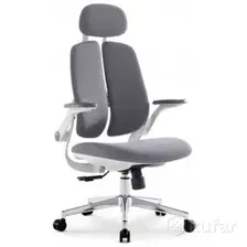 Офисное кресло SitUp Kwin White Chrome (ткань Grey/Grey)