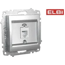 Розетка телефонная Elbi Zena-Vega 609-011000-221 (серебро)
