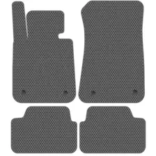 Комплект ковриков для авто Alicosta BMW 1-Series I (хэтчбек 5 дв / E87) 2004 - 2011 (серый, ромб)