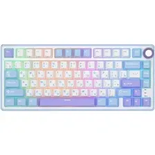 Клавиатура Royal Kludge R75 RGB Taro Milk (RK Silver)