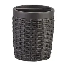 Стакан для зубной щетки и пасты Primanova Rattan D-19922 (коричневый)