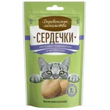 Деревенские лакомства Сердечки для пищеварения и метаболизма 30 г
