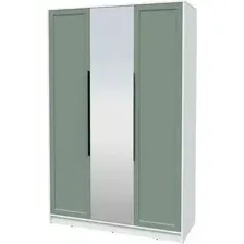 Шкаф Interline Концепт Тренд КТ-Ш3(з) (белый платинум/мята)