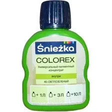 Колеровочный пигмент Sniezka Colorex 40 (100мл, светло-зеленый)