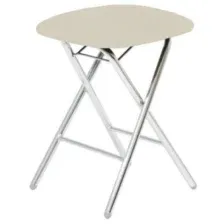 Табурет Гальваник Экстра складной Catania Ivory / хром