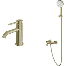 Комплект смесителей Oliveeka OL-639017+88139017-BG (золотой матовый)
