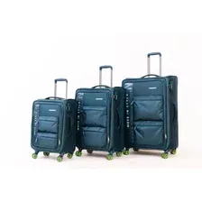 Чемодан-спиннер Mironpan 50159 58 см (бирюзовый)