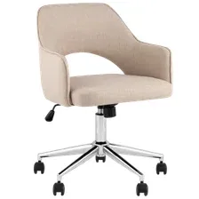 Офисное кресло Stool Group Кларк Clarkson Linen Beige (рогожка, бежевый)