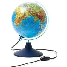 Школьный глобус Globen Физико-политический с подсветкой интерактивный INT12100298