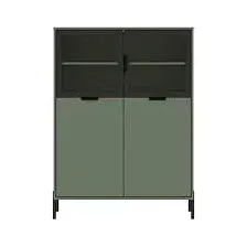 Шкаф-гармошка Black Red White Paloma REG2W2D/140 (дымчатый зеленый)