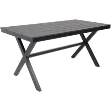 Стол садовый AksHome Florence, черный, 160х80х77 см