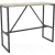 Барный стол Hype Mebel Дельта 120x40x110 (черный/древесина белая)
