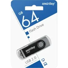 USB Flash Smart Buy Twist Black 64GB (SB064GB2TWK)