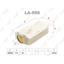 Воздушный фильтр LYNXAUTO LA-506