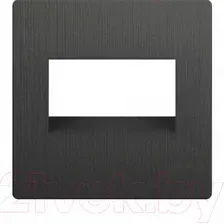 Накладка для компьютерной/телефонной розетки Werkel WL04-RJ45+RJ45-CP a046603 (графит рифленый)