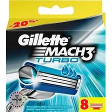 Сменные кассеты для бритья Gillette Mach3 Turbo (8 шт)