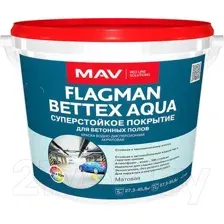 Краска MAV Flagman Bettex Aqua (11л, светло-серый матовый)