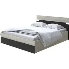 Кровать PROxSON Milton с ПМ 120x200 (ясень шимо светлый/черный)